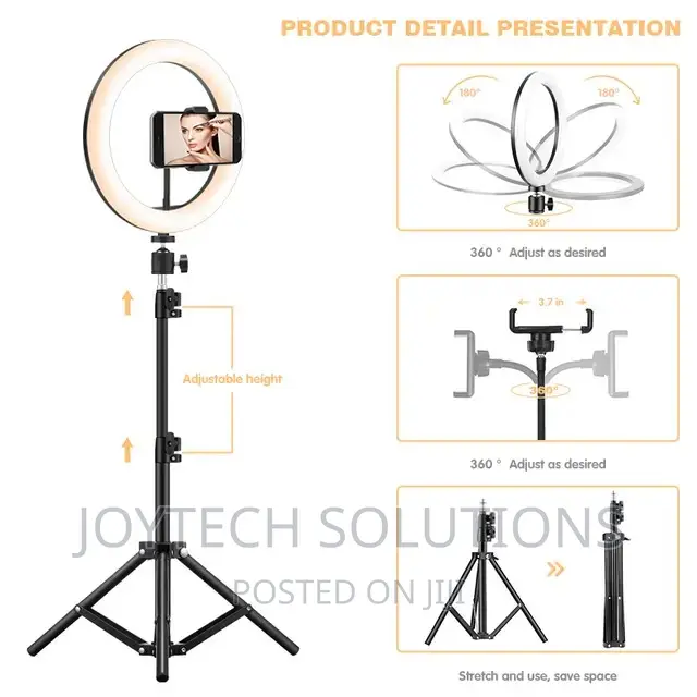 High 14 Inches Ring Light Free Microphone