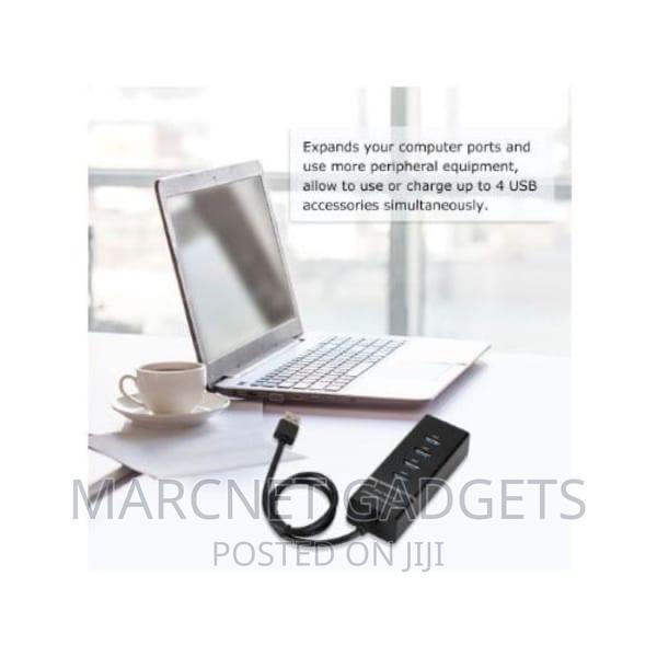 4 Port Usb 3.0 Multi Hub Splitter Expansion Usb - Black