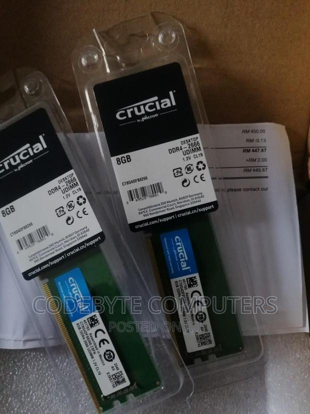 Crucial Desktop RAM DDR4 8GB - main view