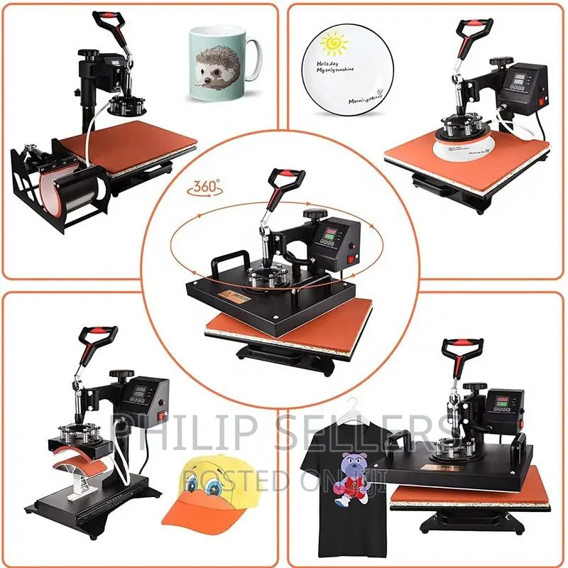 Combo Type Can Transfer Images Like T-Shirt, Mug, Plate, Cap