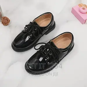 Unisex High-Quality Black Patent Leather Shoes
