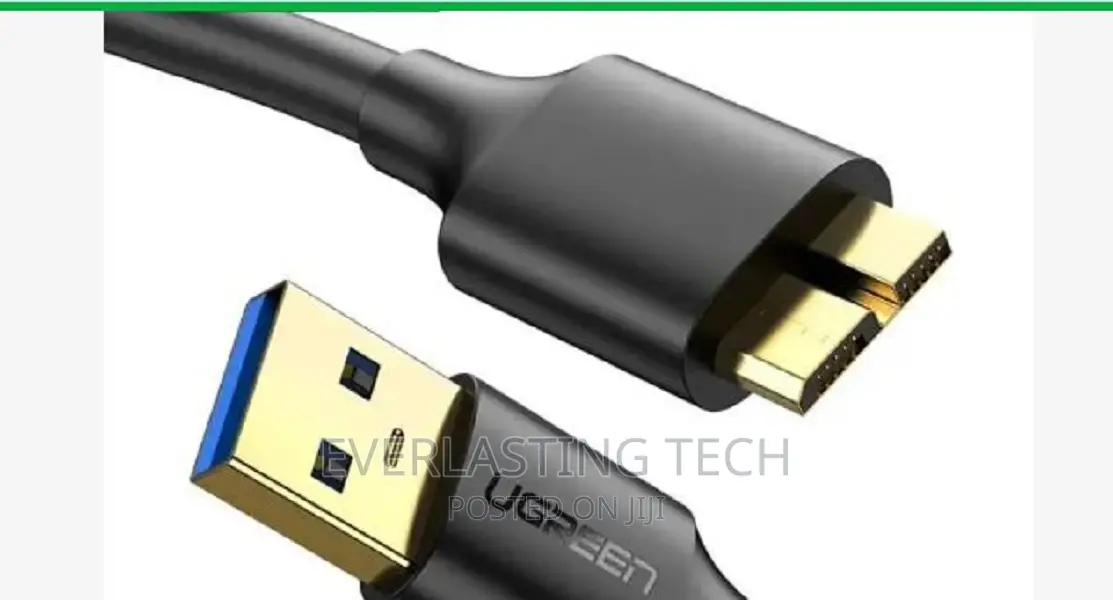 .UGREEN USB-A 3.0 to Micro USB 3.0 Male Cable 0.5m Black