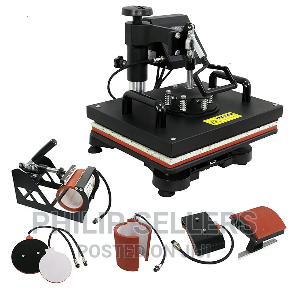 5 In 1 Combo Heat Press Machine Head Heat Transfer Machine