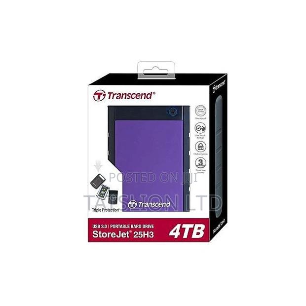 Transcend 4tb Storejet 25h3 Usb 3.1 External Hard Drive