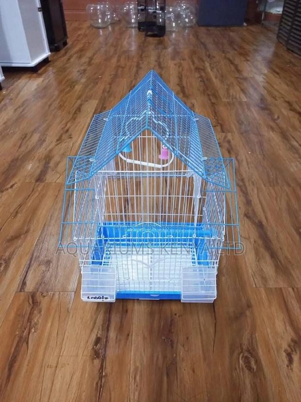 Blue Cages for Doves, Lovebirds Cages - main view