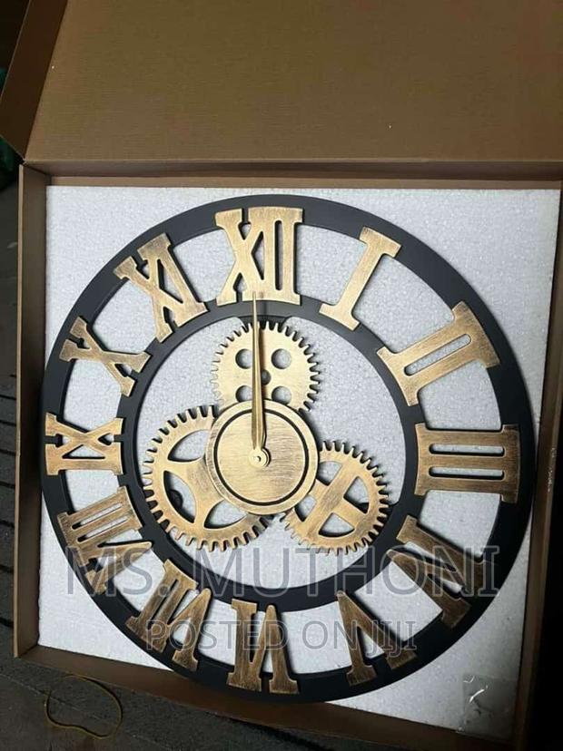 3D Vintage Gear Pocket Wall Clock - main view
