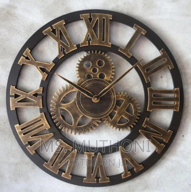 3D Vintage Gear Pocket Wall Clock - thumbnail 4