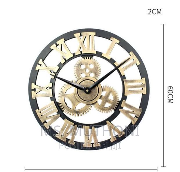 3D Vintage Gear Pocket Wall Clock - thumbnail 6