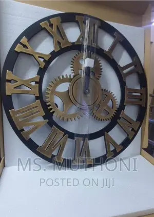 3D Vintage Gear Pocket Wall Clock