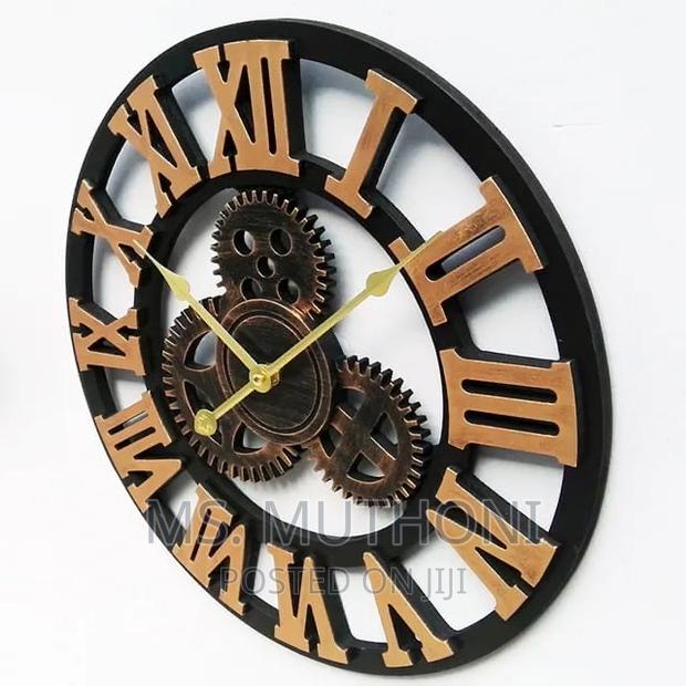 3D Vintage Gear Pocket Wall Clock - thumbnail 3