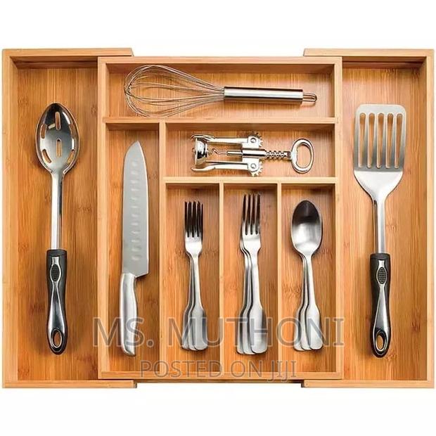 Expandable Bamboo Drawer/Cutlery Organizer* - thumbnail 8