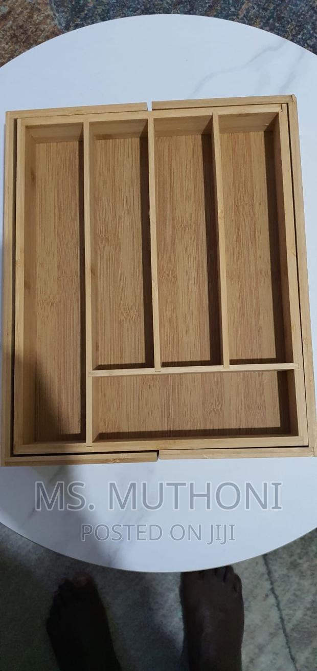 Expandable Bamboo Drawer/Cutlery Organizer* - thumbnail 6