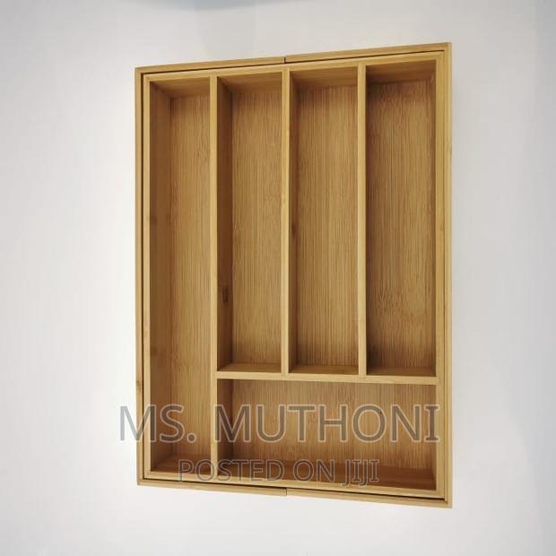 Expandable Bamboo Drawer/Cutlery Organizer* - thumbnail 4