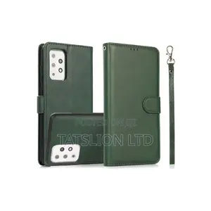 Samsung Galaxy A72 5G / 4G Calf Texture Leather Case Green