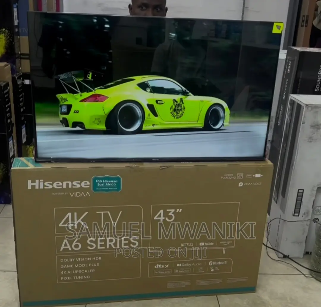 Hisense 43" Smart Uhd Vidaa Frameless Tv New 2023 Model