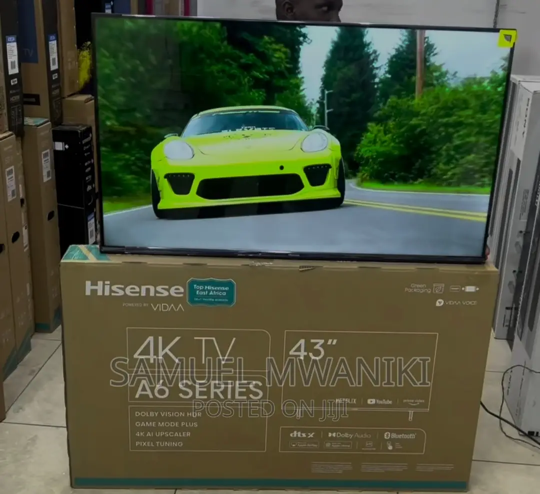 Hisense 43" Smart Uhd Vidaa Frameless Tv New 2023 Model