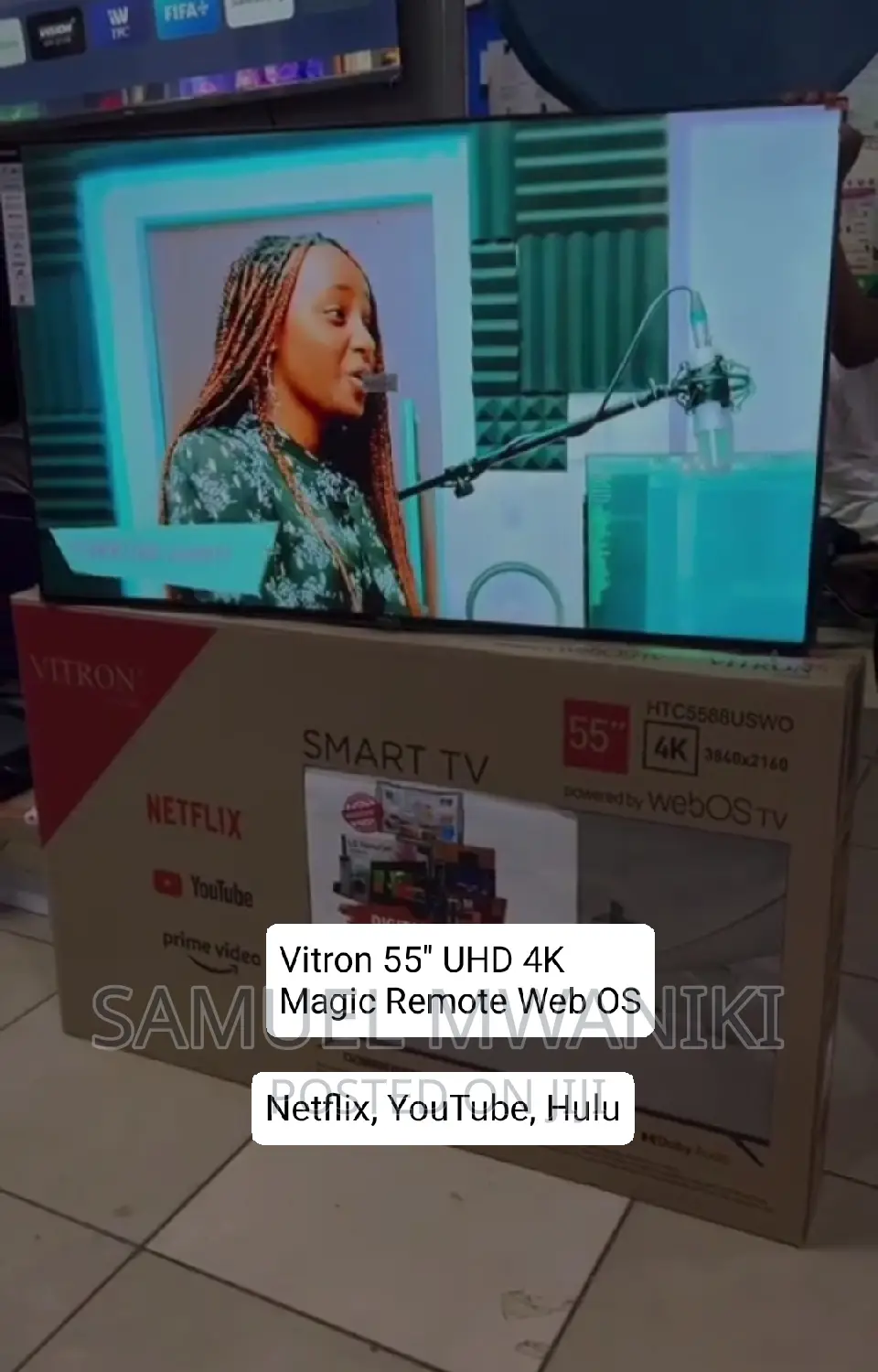 Vitron 55" Frameless Webos Smart Tv With Magic Remote 2023