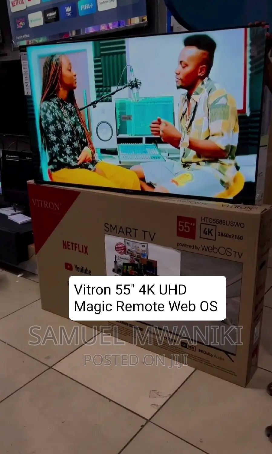 Vitron 55" Frameless Webos Smart Tv With Magic Remote 2023
