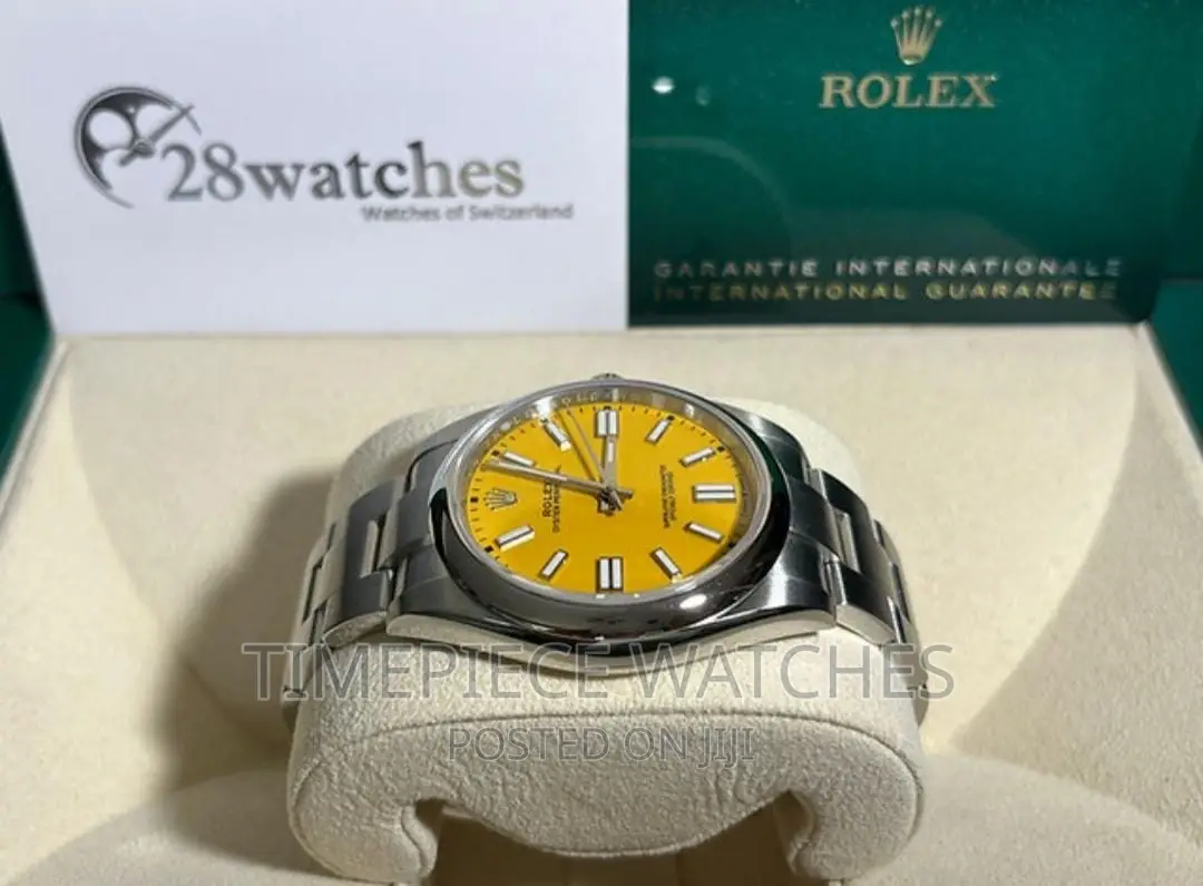 Rolex Oyster Perpetual Yellow Dial Watch in Nairobi Central Watches