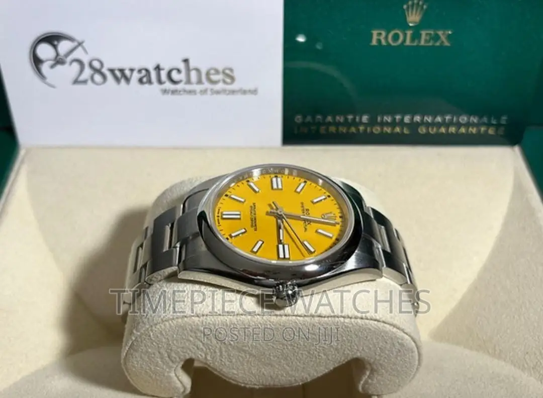 Rolex Oyster Perpetual Yellow Dial Watch in Nairobi Central Watches