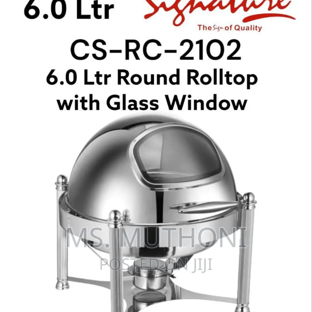 6L Round Roll Top Chaffing Dish*