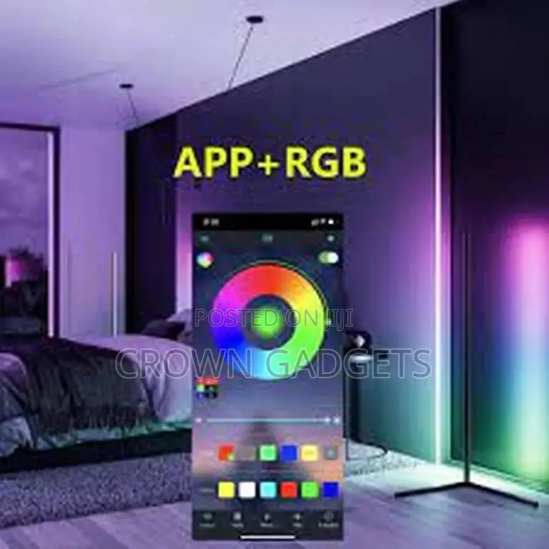 Simple RGB Corner Floor Lamp Light for Living Room Bedroom