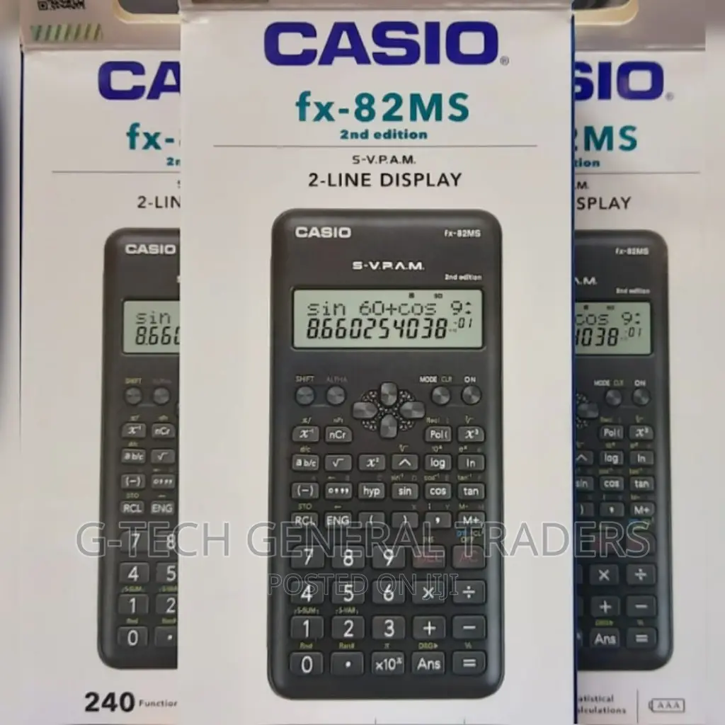 Calculator! Casio Fx-82ms 2-Line Display