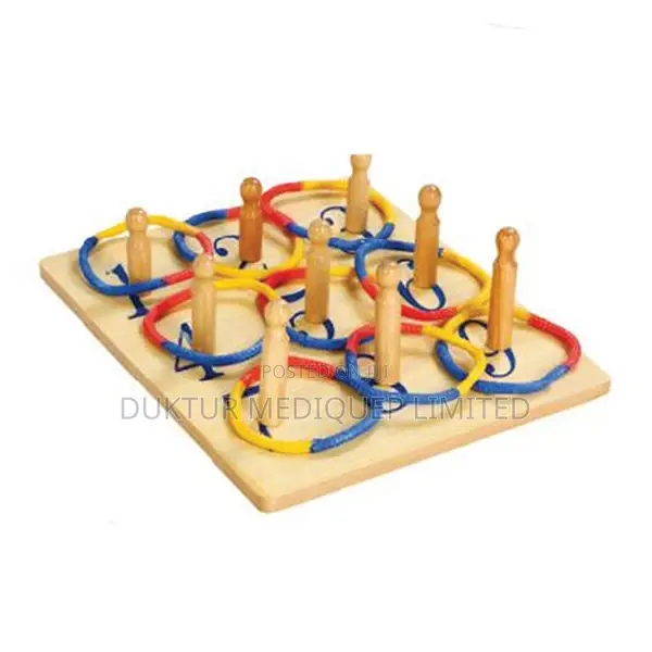 Ring Toss Plate for Training Eye-Hand Coordination Skills