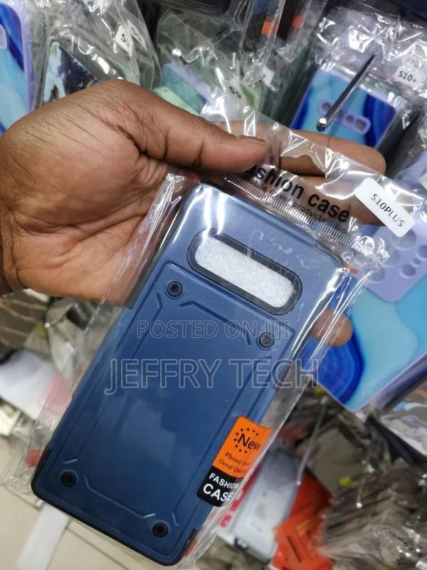 Samsung Galaxy S10 Plus Case Kickstand Shockproof Hard Cover - thumbnail 2