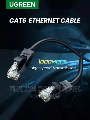 UGREEN Cat6 UTP Ethernet Cable 8m (Black) - NW102