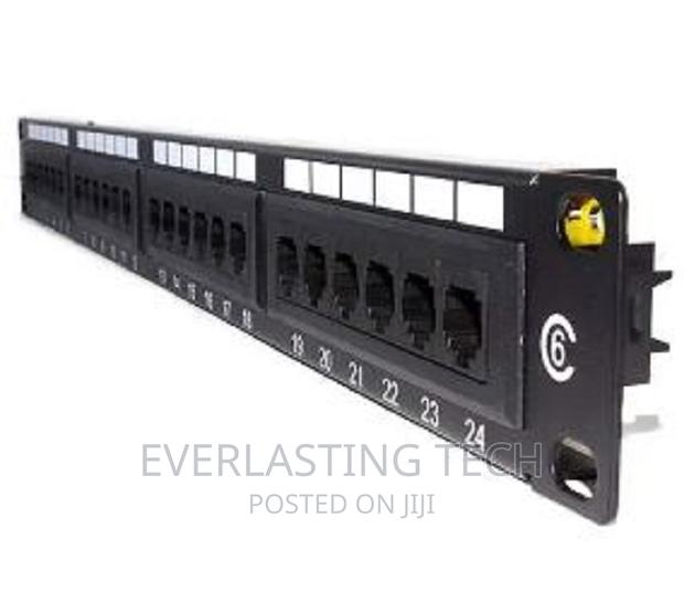 .APKR Cat 6 24 Ports Patch Panel Loaded
