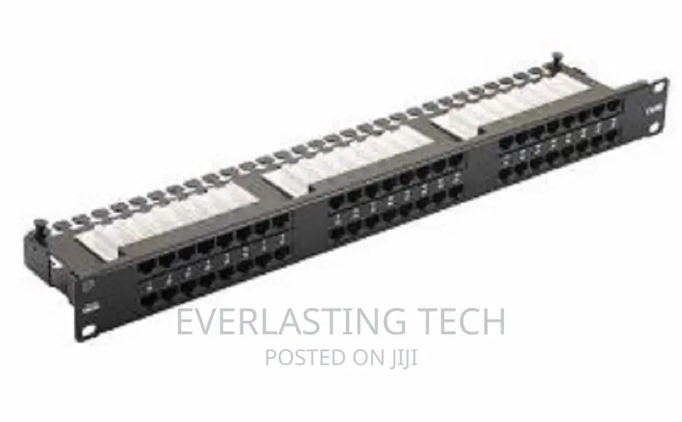 .APKR Cat 6 48 Port Patch Panel Loaded