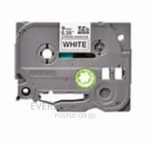 .Brother TZC-S221- 9mm Black on White Laminated Tape Cartrid