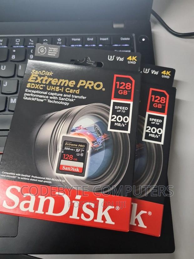 Sandisk Extreme PRO 128gb SD Xc Uhs-1 Card