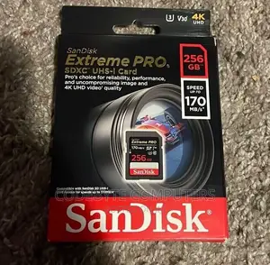 Sandisk Extreme Pro 256gb SDXC Uhs-I Card 200 MBPS
