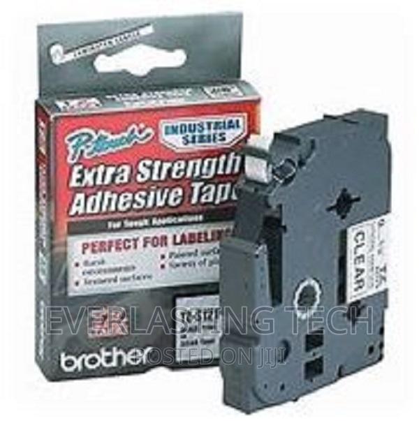 .Brother Laminated 9mm TZC-S121 Black on Clear Label Catridg - main view