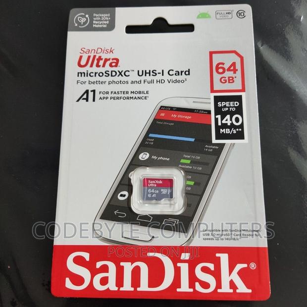 Sandisk Ultra 64gb Speed Up to 140mb/S