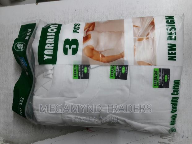 3pc Cotton Men Vest/White Vest - thumbnail 2