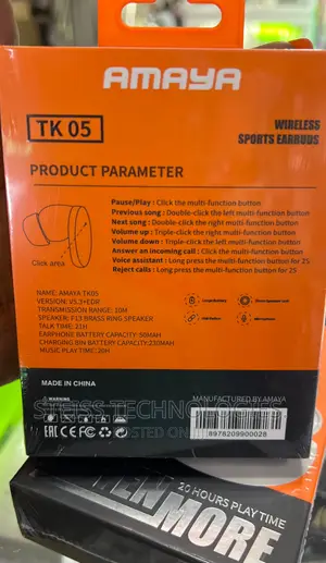 Amaya Tk -05 Wireless Earbuds.