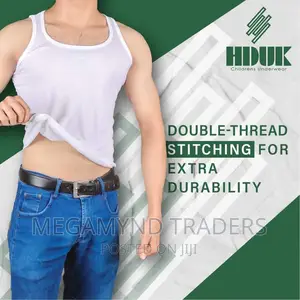 3pc Cotton Men Vest/White Vest