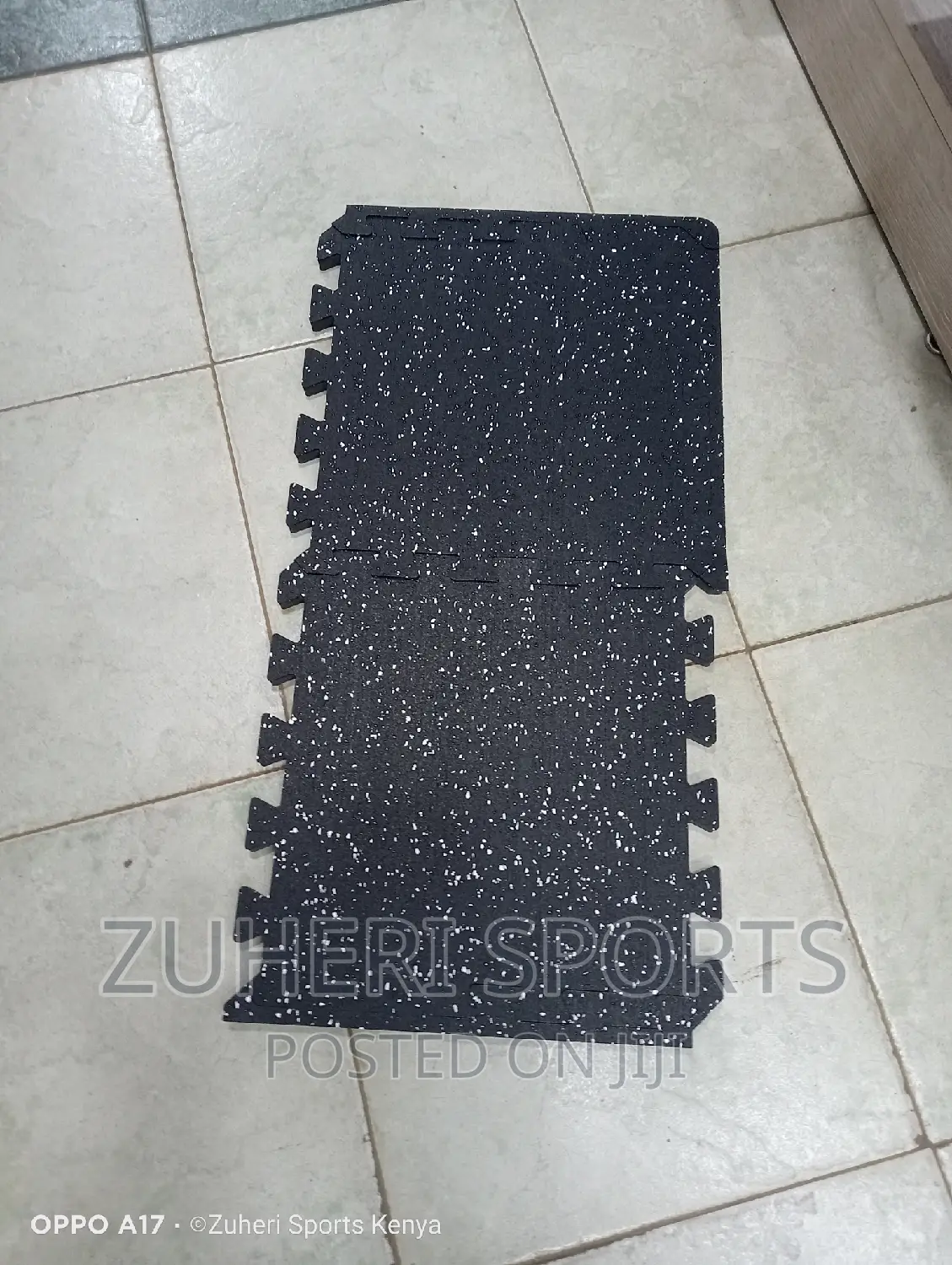 Interlocking Floor Rubber Gym Mats Tile Size