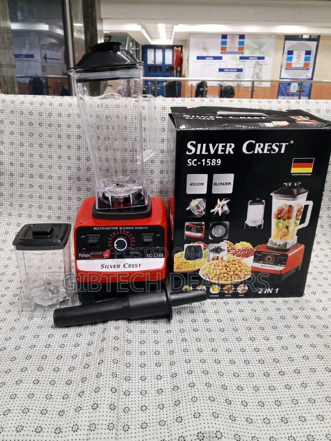Blender. 2 in 1 Crest Silver Blender