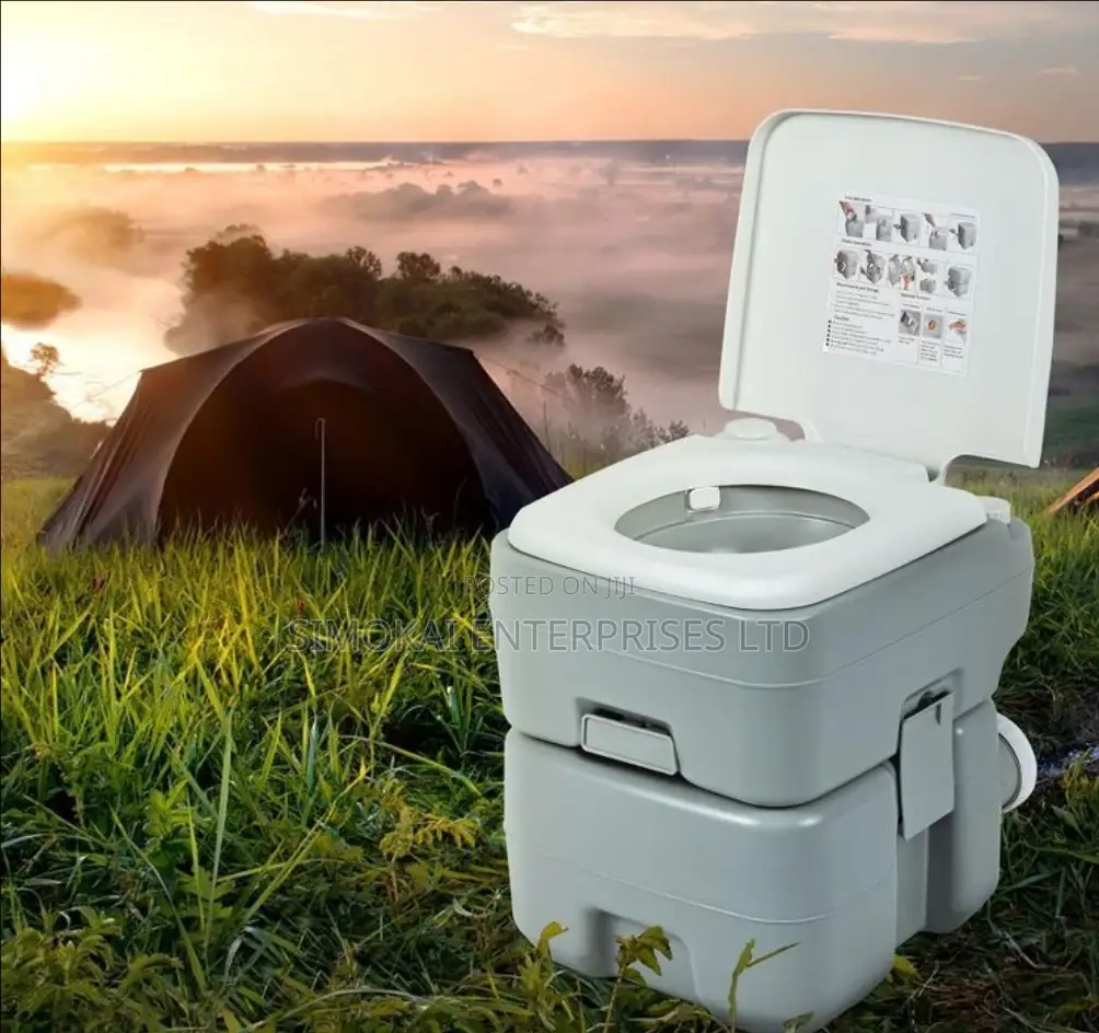Portable Toilet Camping Toilet 20l With Piston Pump