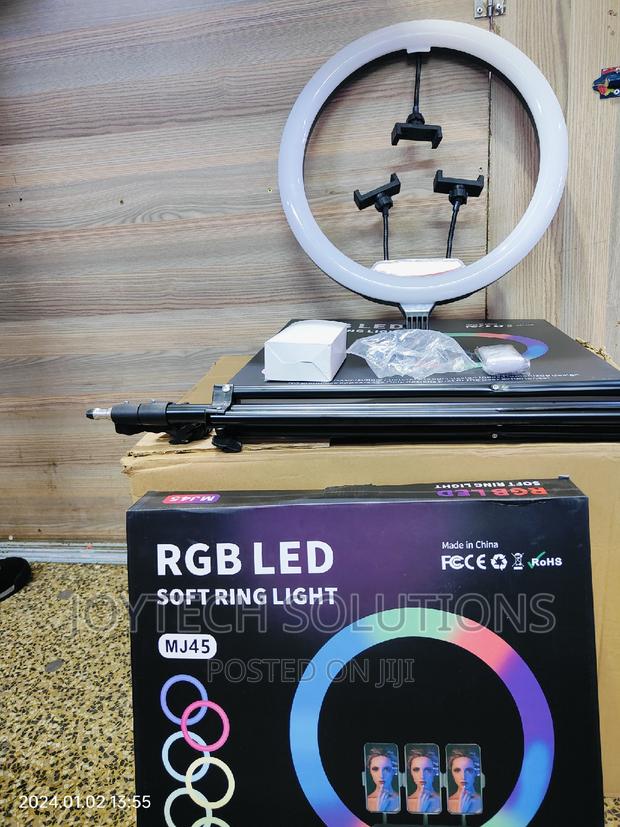 Ringlight 18 Inches Bright RGB Biocolour With All Accessori