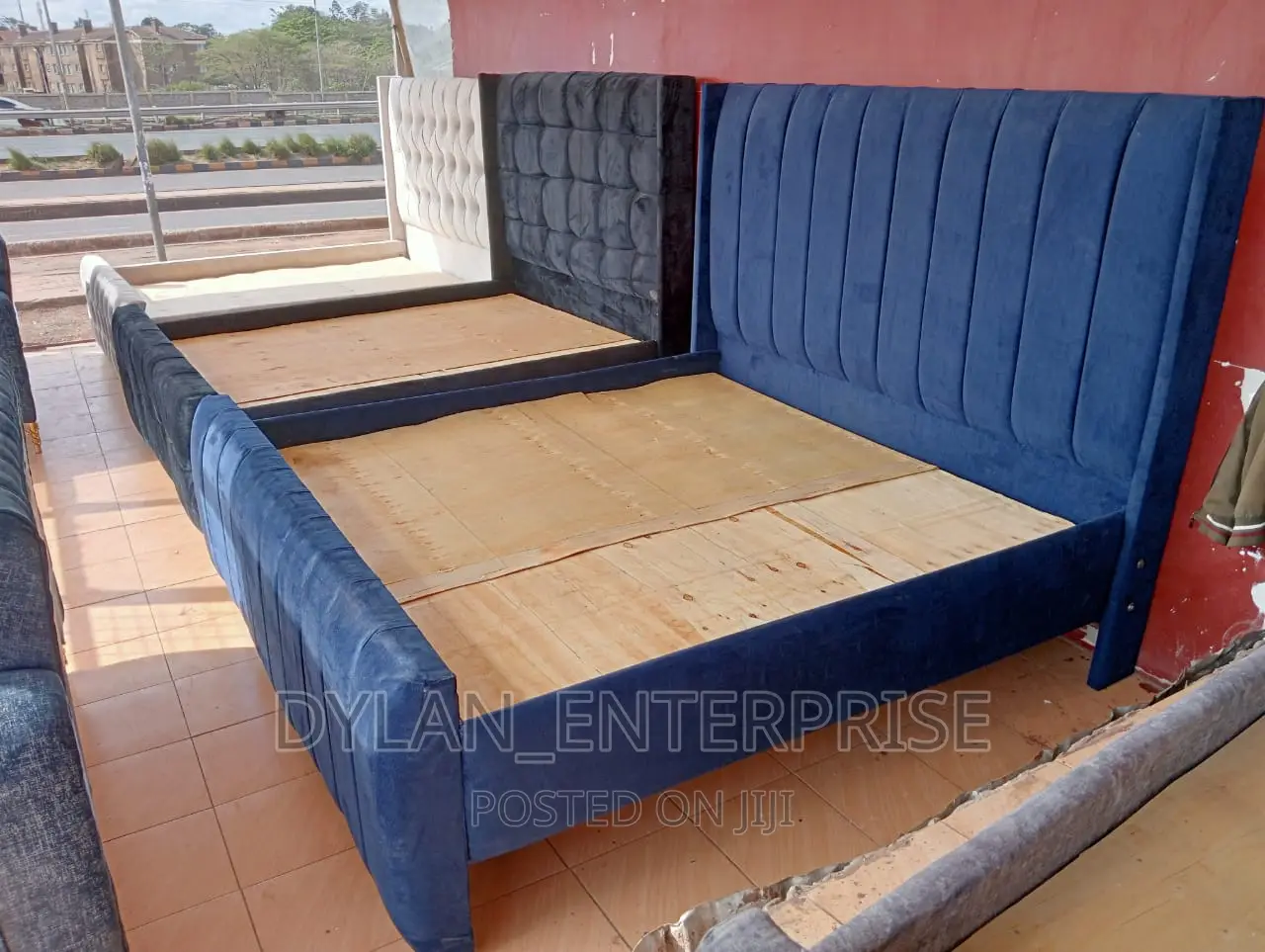 Navy Blue Chester Beds in Mombasa Road Furniture, Dylan Enterprise