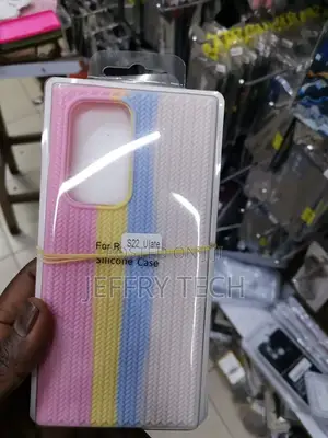 Rainbow Stripes Phone Cases S22 Ultra Shockproof Silicone Co