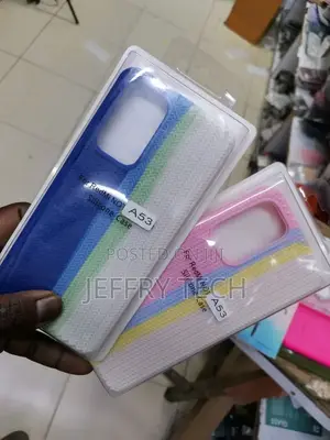 Colorful Silicone Phone Cover for Samsung Galaxy A53 (Pink)