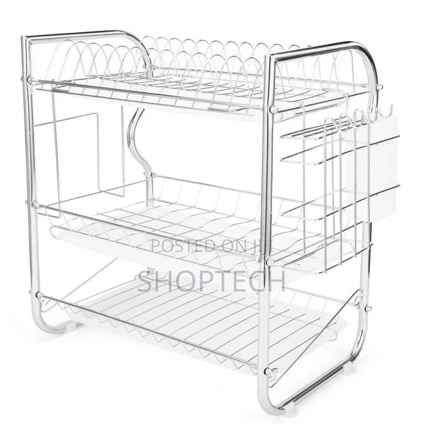 Nunix 3 Layer Dishrack Stainless Steel