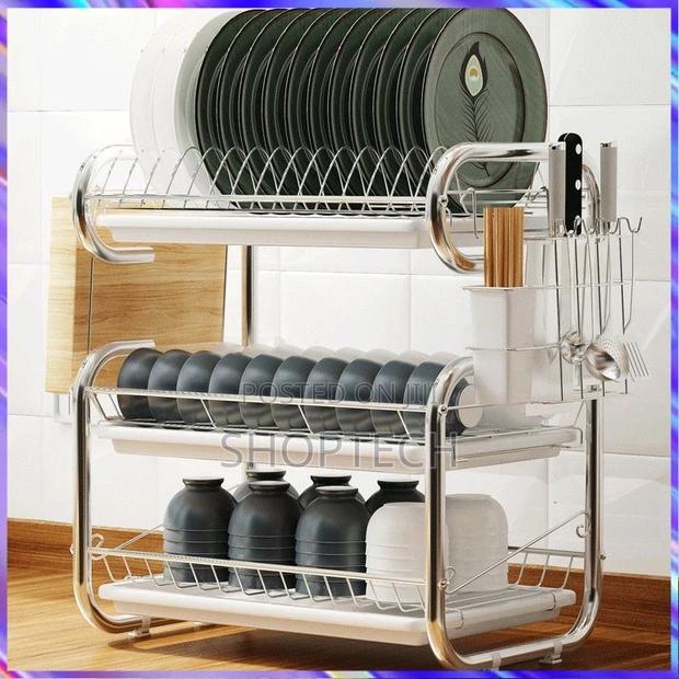 Nunix 3 Layer Dishrack Stainless Steel - thumbnail 2