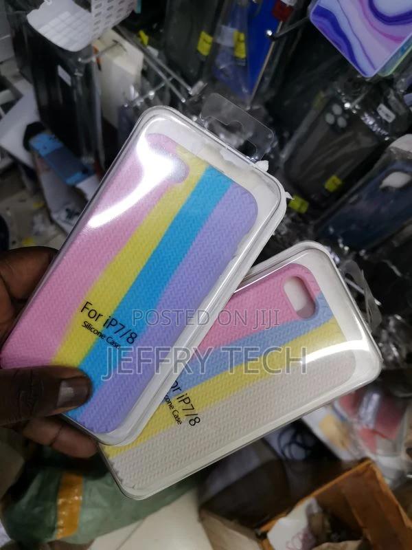 Silicone Anti Slip Designed for Apple iPhone 8 (Multi Color) - thumbnail 3